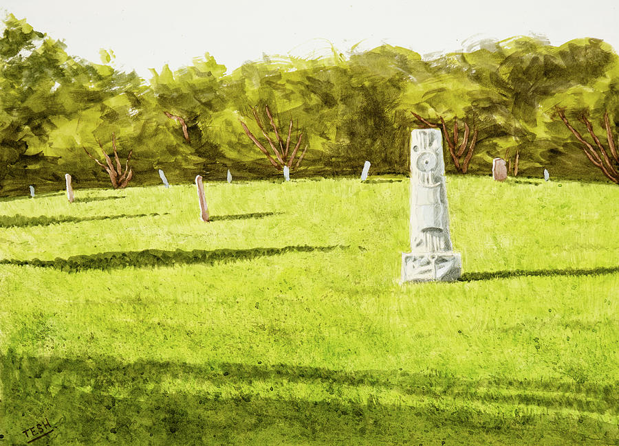 Dix Park Cemetery Painting by Tesh Parekh - Fine Art America