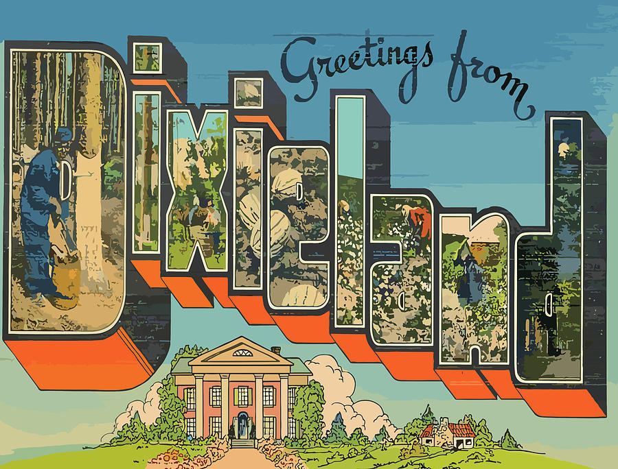 Landmark Digital Art - Dixieland Letters by Long Shot
