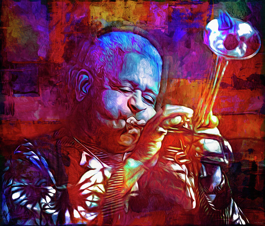 Dizzy Gillespie Digital Art by Mal Bray