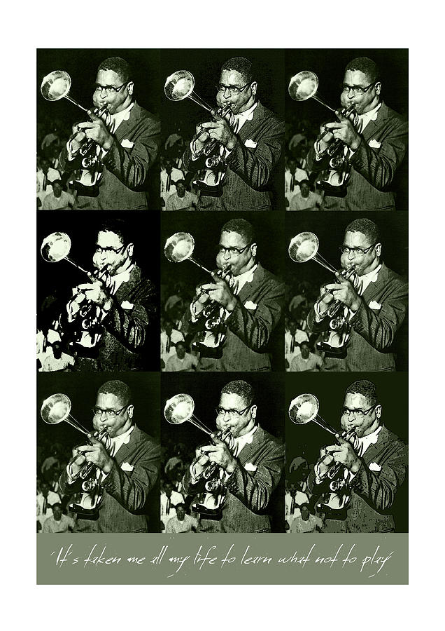 John Coltrane Digital Art - Dizzy Gillespie - Music Heroes Series by Movie Poster Boy