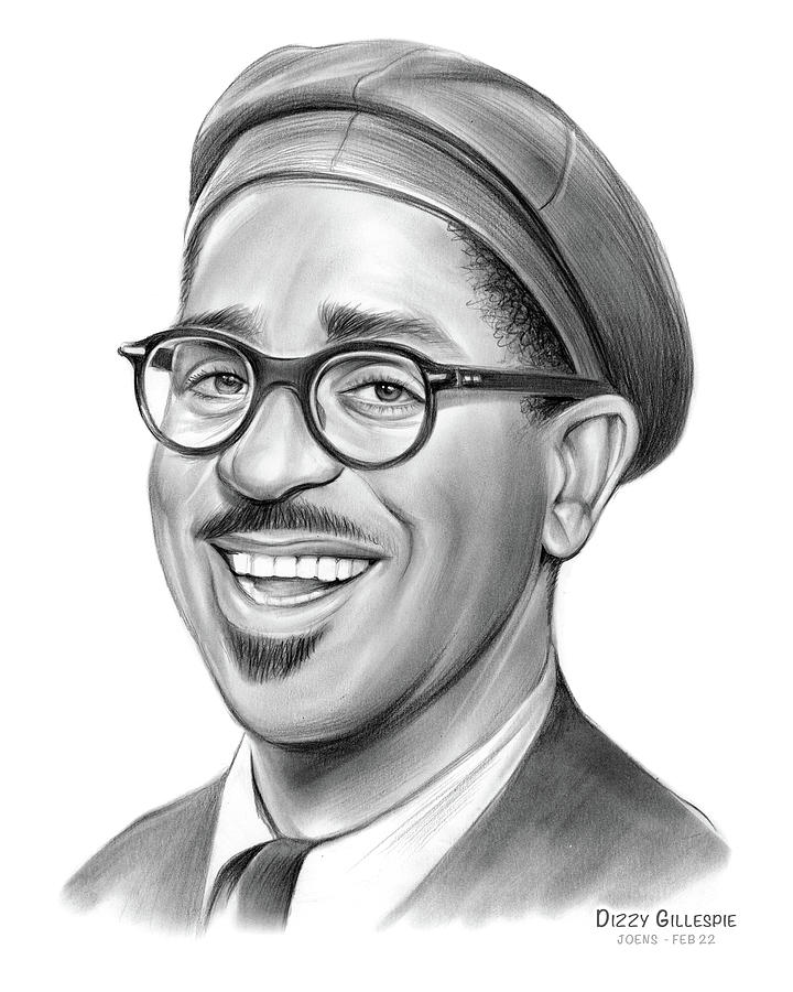 Dizzy Gillespie - Pencil Drawing