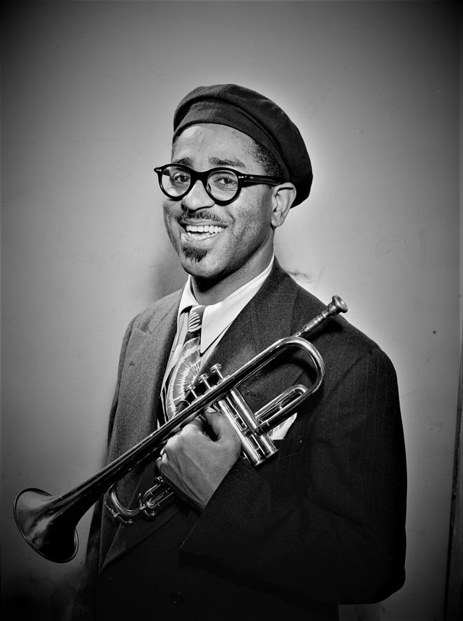 Vintage Photograph - Dizzy Gillespie.  by Pierre Roussel