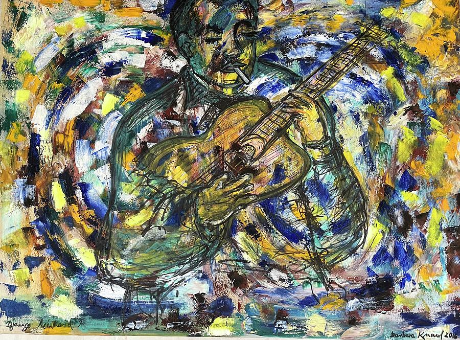 Django Reinhardt Rythms Painting by Barbara Anna Knauf