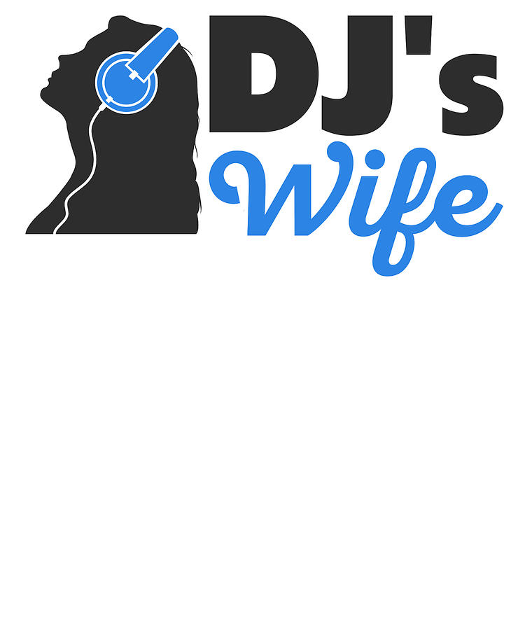 DJs Wife Disc Jockey Girlfriend Music Headphones Techno Vinyl 33 RPM ...