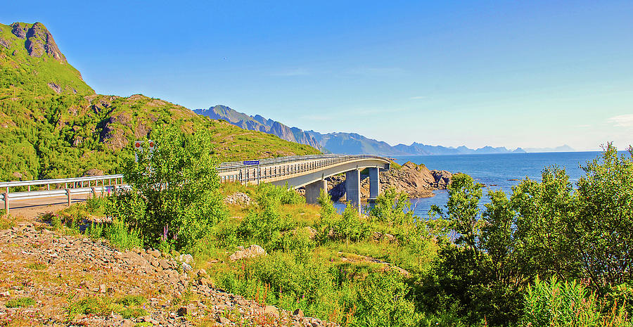 Djupfjordbrua Bridge Moskenes Photograph by Les Hutton