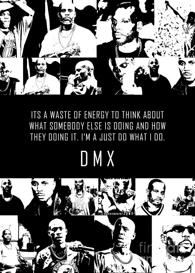 DMX EARL SIMMONS Collage Black Digital Art by Long Jun