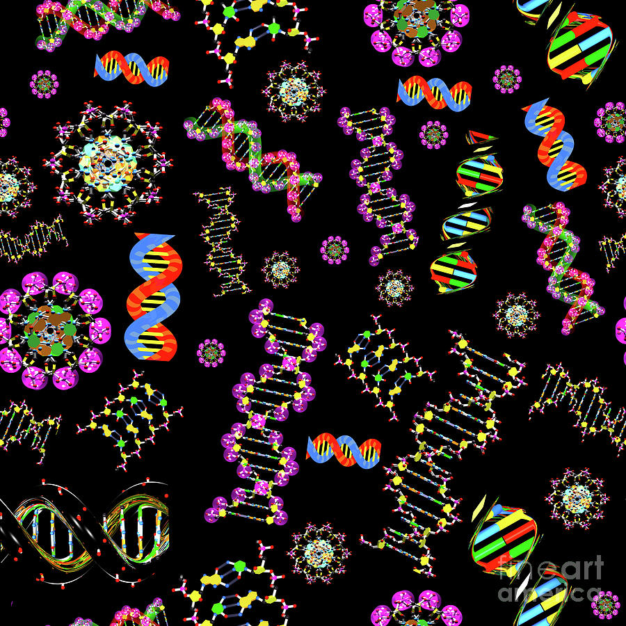 DNA Medley #1 Digital Art by Russell Kightley