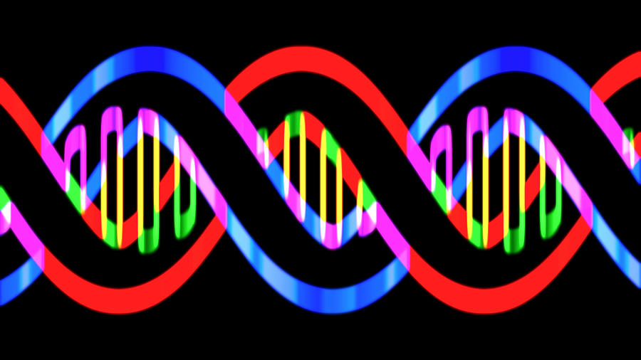 DNA Neon Lights Digital Art by Russell Kightley