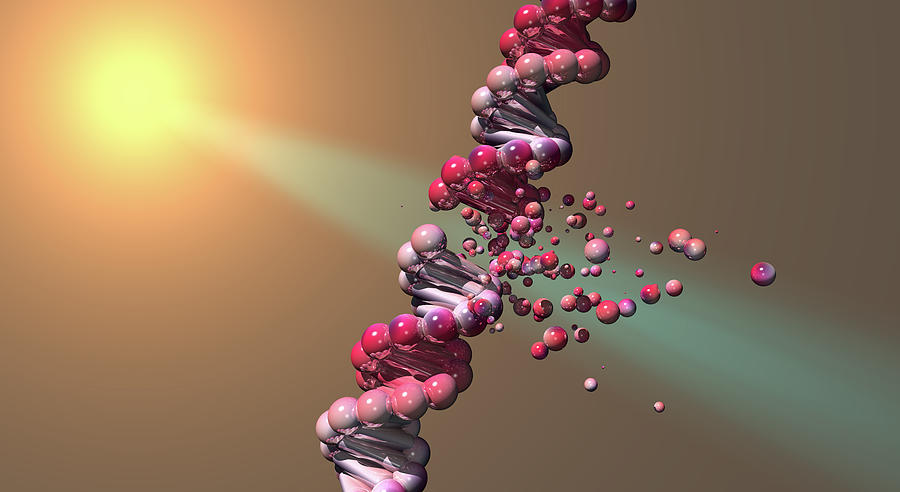 DNA Sun Damage Digital Art by Russell Kightley