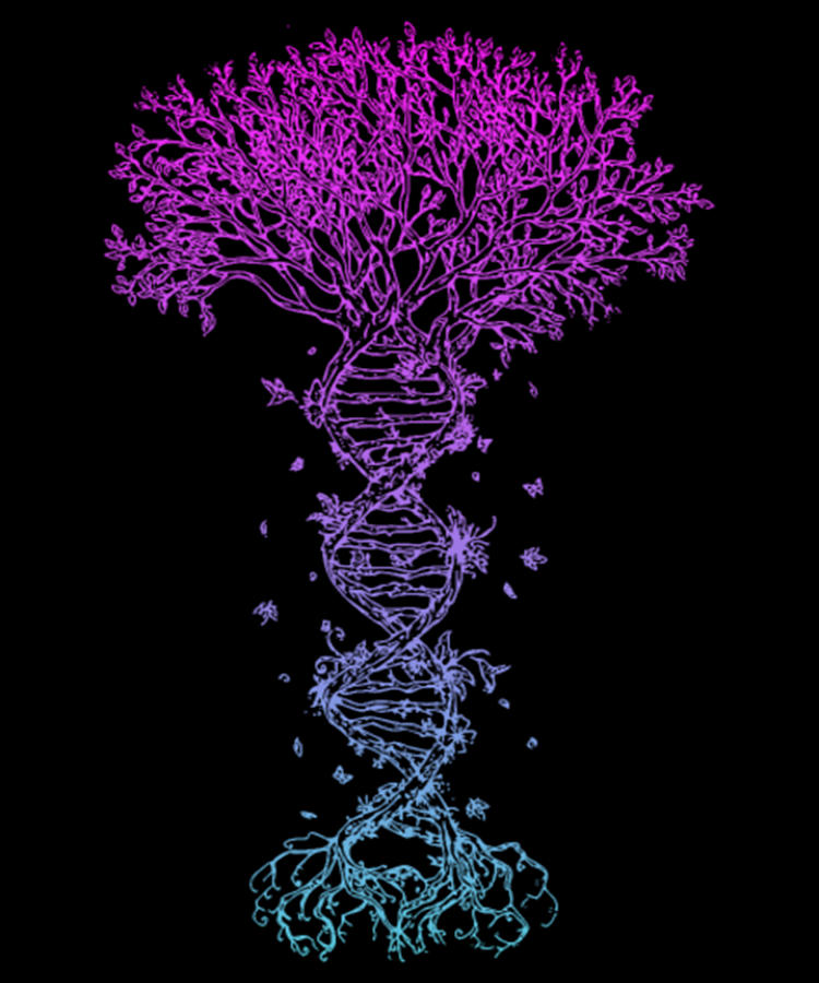 DNA Tree Family Tree Genealogist Genetics Digital Art by Tinh Tran Le ...