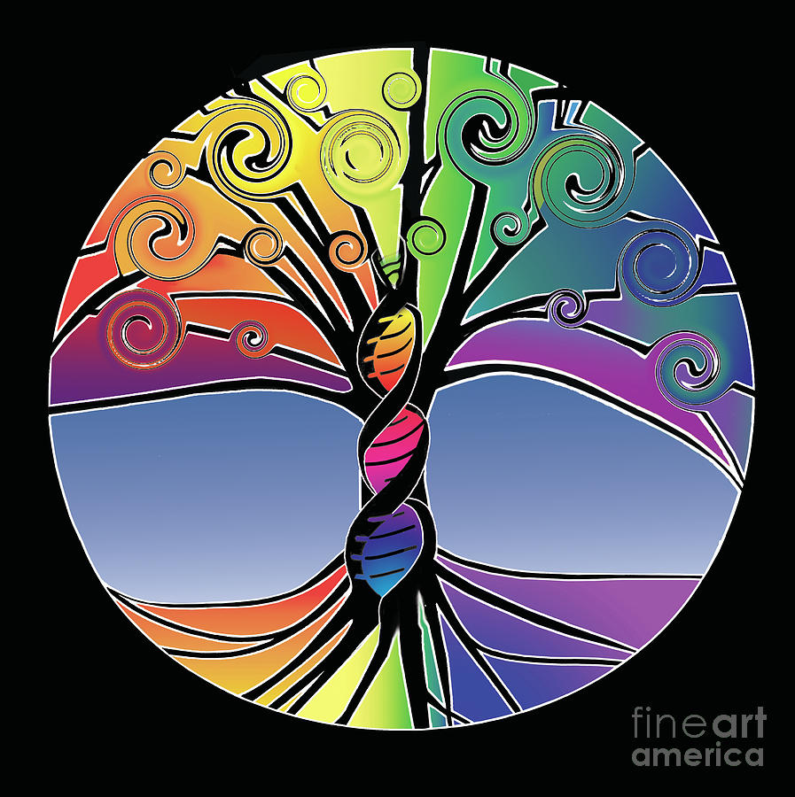 DNA Tree of Life Digital Art by Jacqueline Shuler