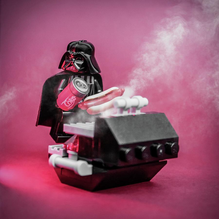 Star Wars Photograph - Do barbecue not wars said Vader by Matt Kustra