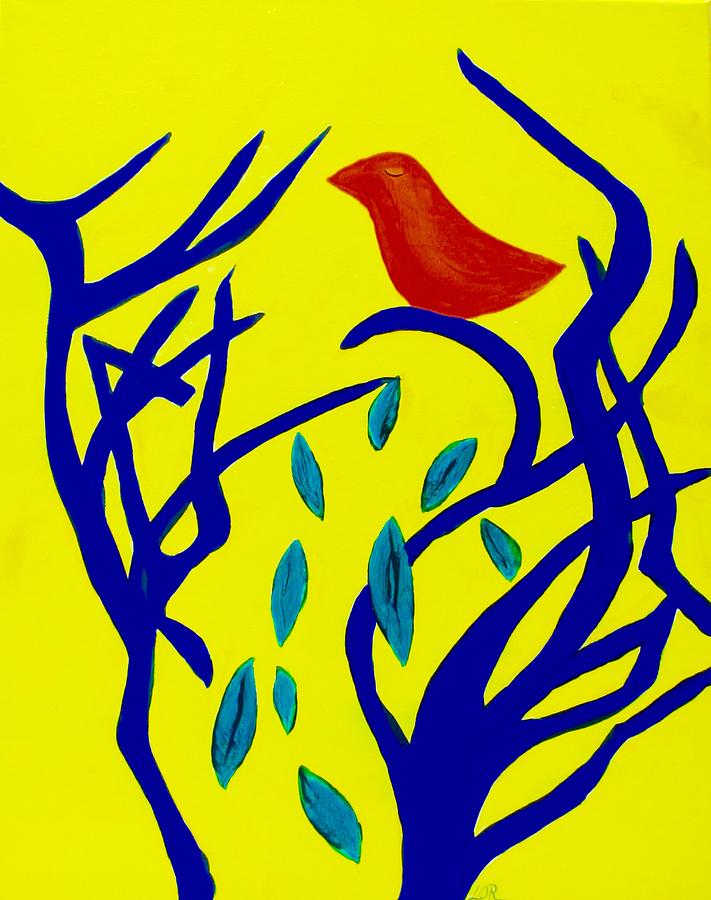 Do Birds Dream? Painting by Lorraine Centrella