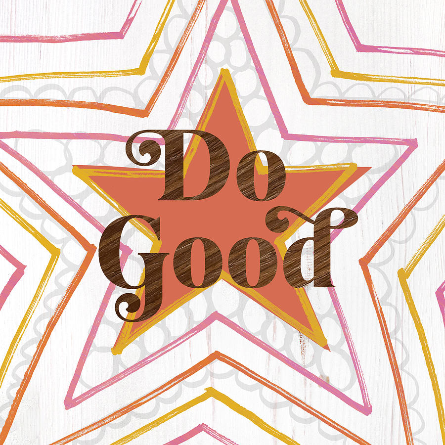 Do Good Boho Art by Jen Montgomery Painting by Jen Montgomery