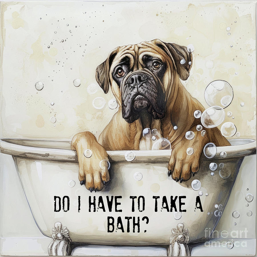 Do I have To Take A Bath Painting by Tina LeCour