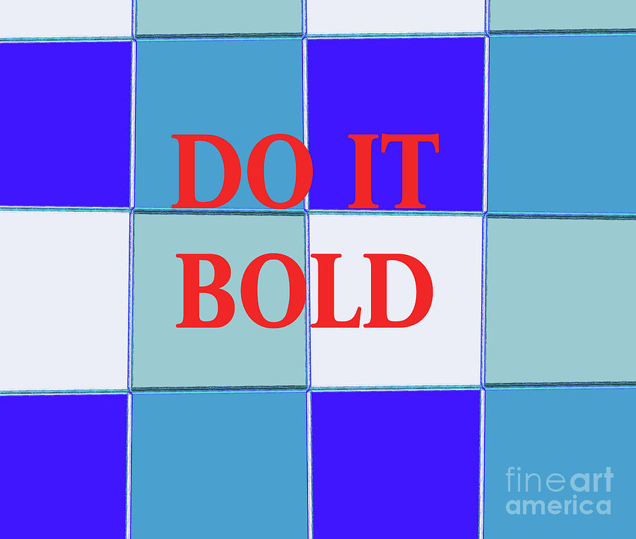 Do It Bold Pattern Mixed Media by Sharon Williams Eng