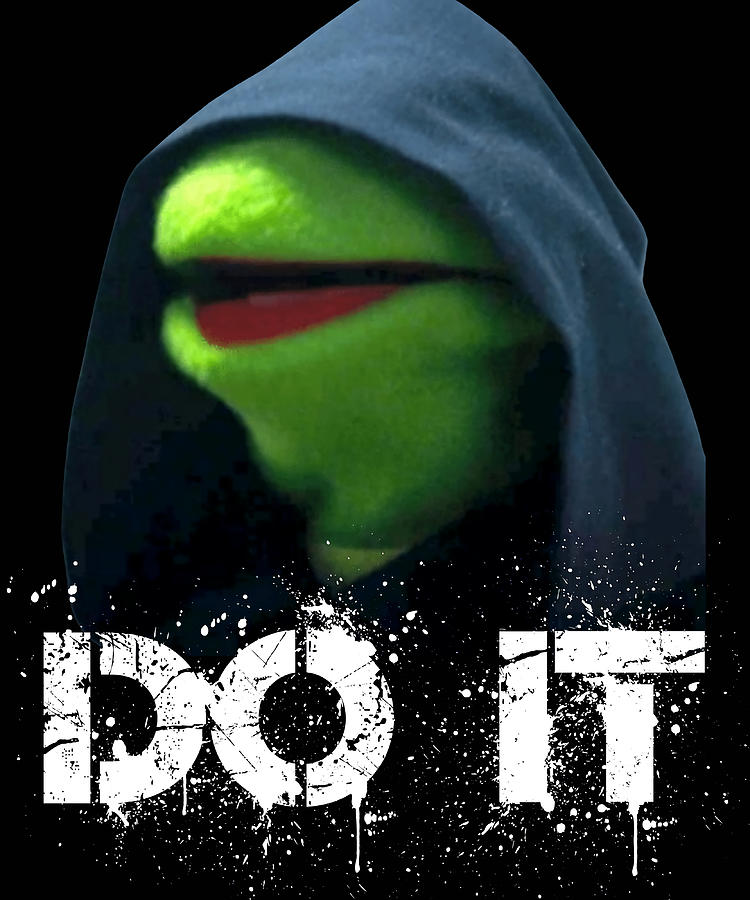 Do It hooded kermit Evil Hooded Kermit the Frog Painting by Mia Oscar ...