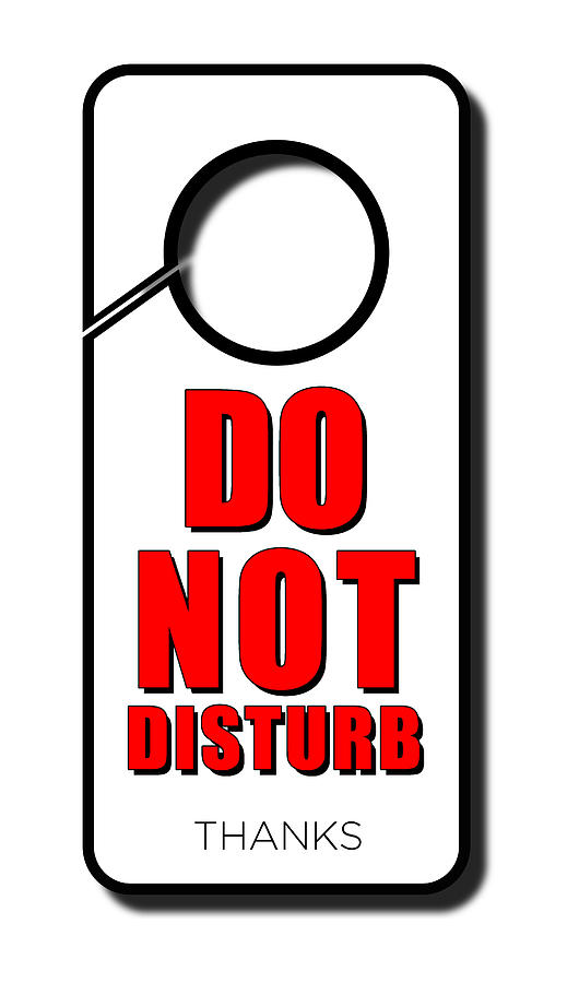Do Not Disturb Digital Art by Rick Bartrand