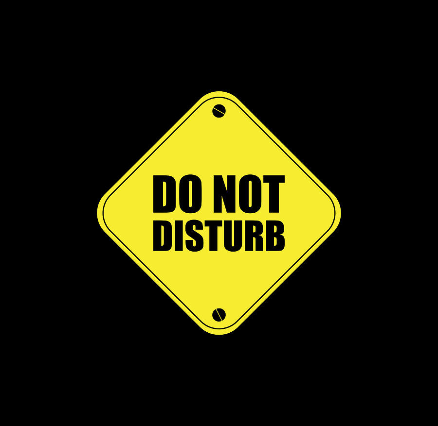 Do Not Disturb Sign. Digital Art by Tom Hill | Fine Art America
