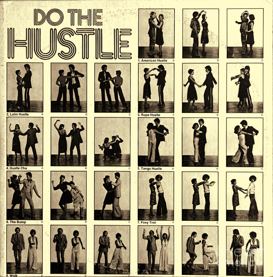 Music Photograph - Do the Hustle on Vinyl in sepia by Paul Ward