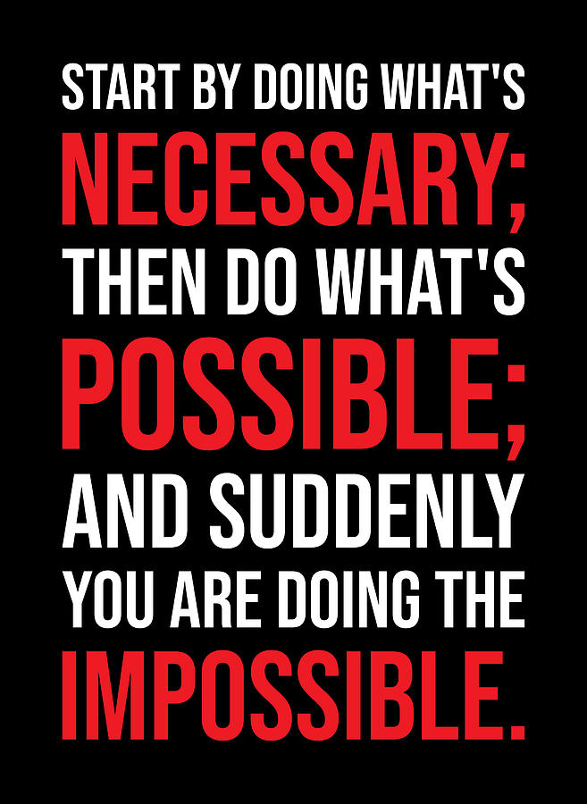 Do The Impossible - Gym, Hustle, Success Motivational Digital Art by ...