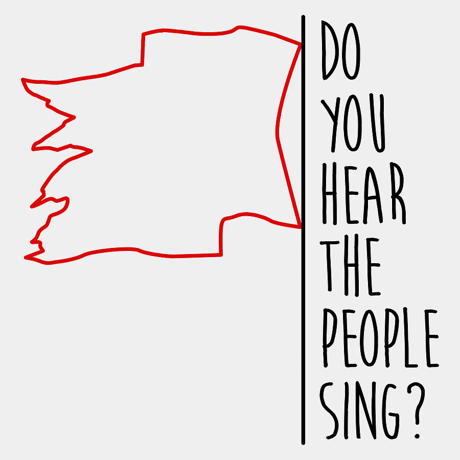 Do You Hear The People Sing Red Flag Digital Art By Isadora Casavechia