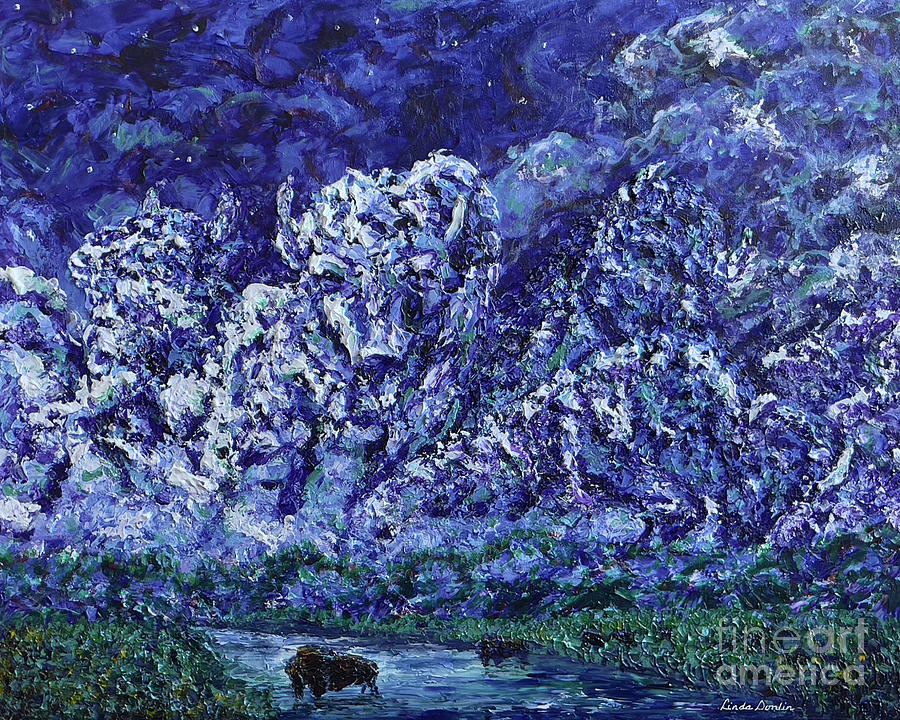 Do You Hear Thunder Painting by Linda Donlin