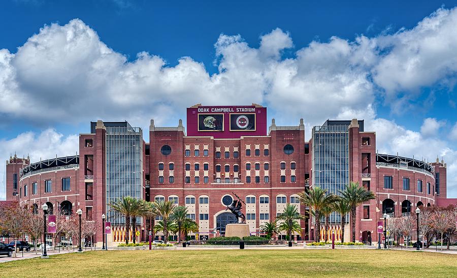 Florida State University Photograph - Doak Campbell Stadium - Home of the Florida State Seminoles by Mountain Dreams