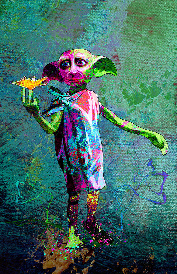 Harry Potter Painting - Dobby Dream by Miki De Goodaboom