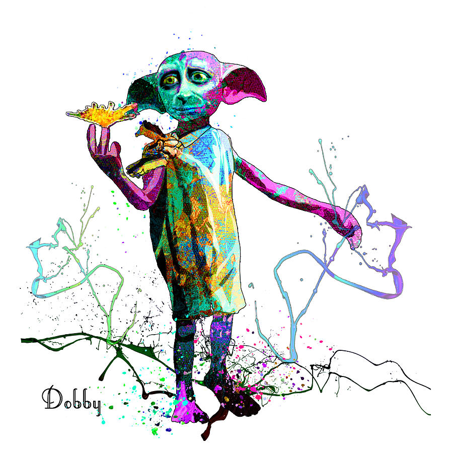 Dobby Mixed Media by Miki De Goodaboom