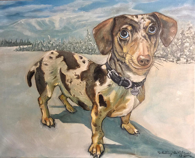 Dobby the Doggy Painting by Whitney Palmer