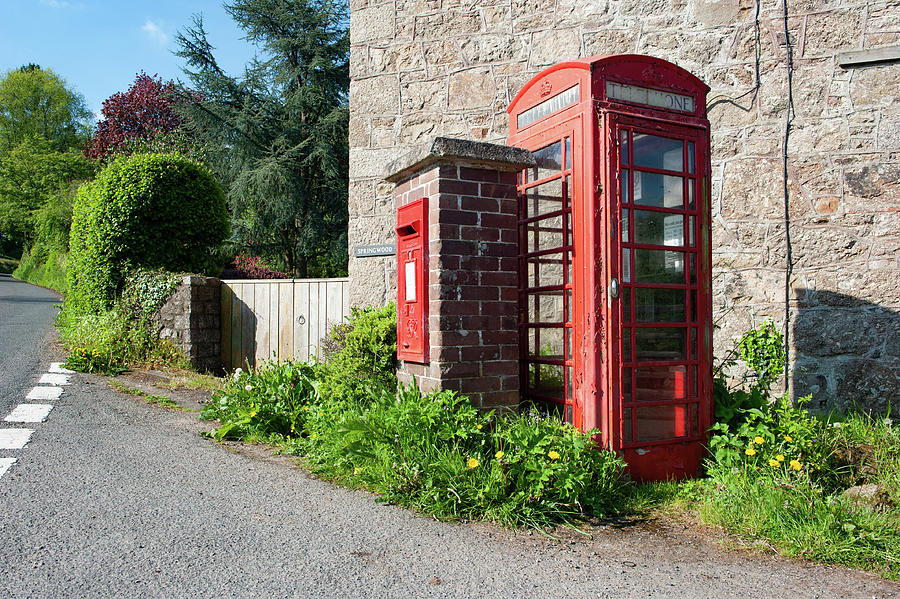 Doccombe Red Telephone Box Dartmoor Photograph by Helen Jackson