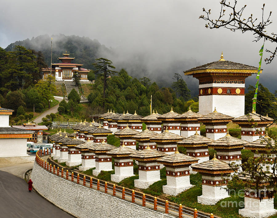 Mountain Photograph - Dochula Pass Bhutan by Steven Liveoak