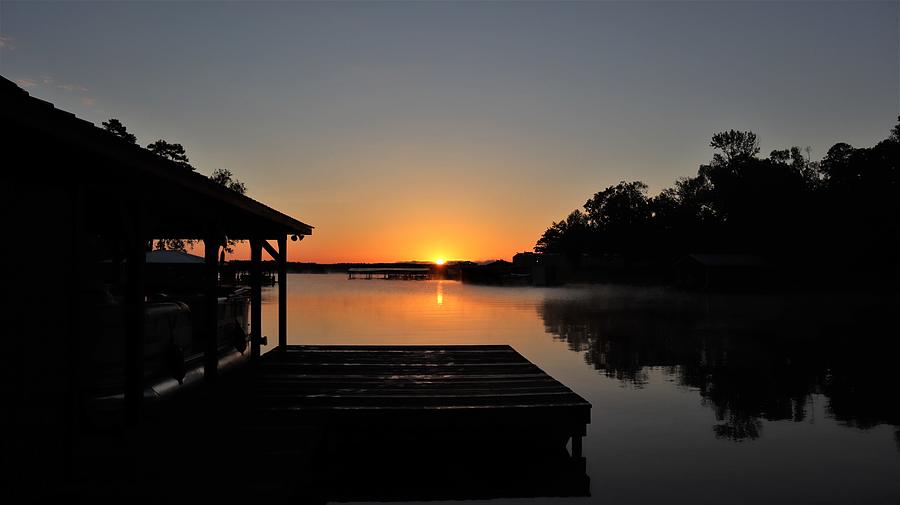 Dock Level Sunrise Photograph by Ed Williams