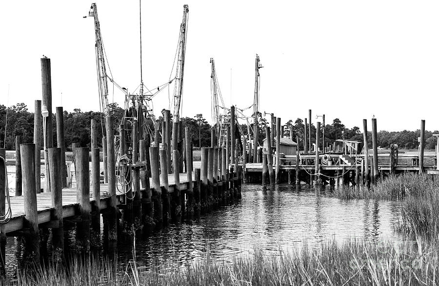 Dock on Little River in South Carolina Photograph by John Rizzuto