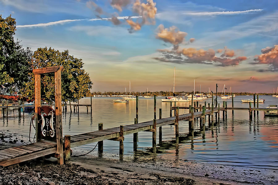Dock On The Bay Photograph by HH Photography of Florida