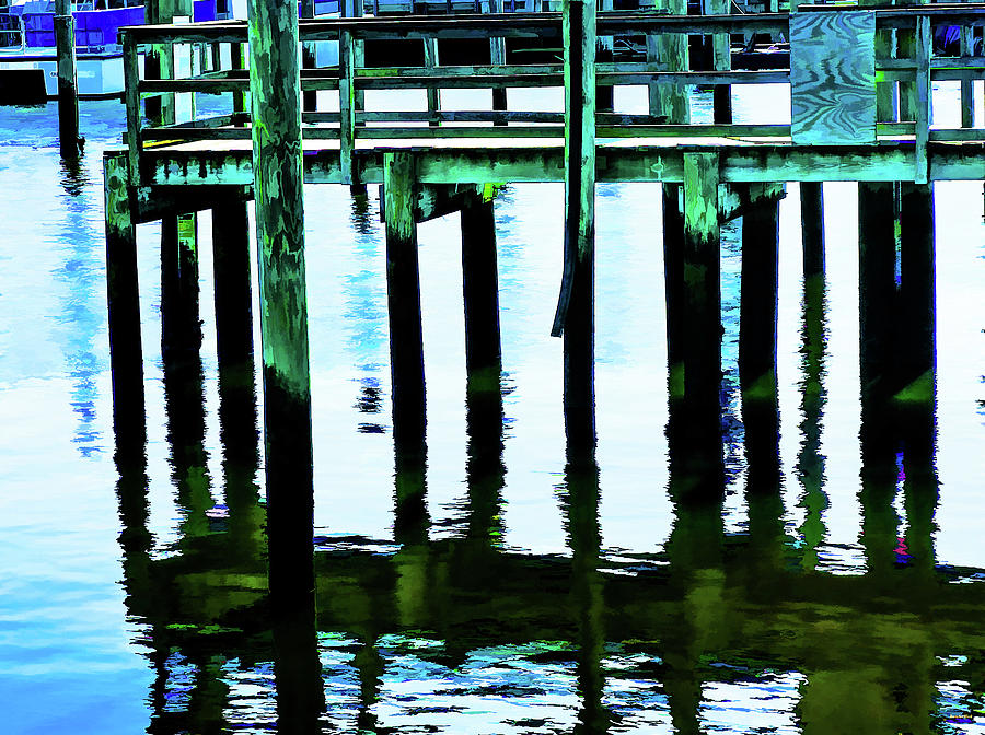 Dock Reflections Photograph by Roberta Byram
