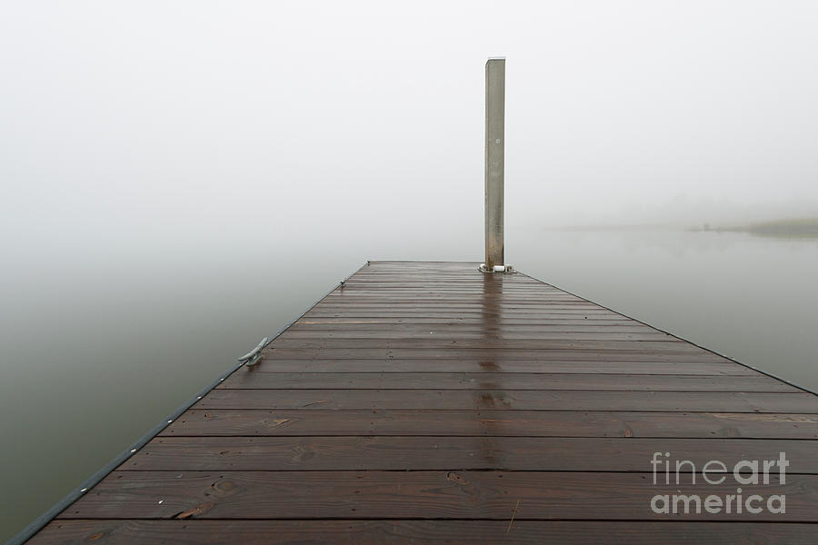 Dock Side Fog - Wando River Photograph by Dale Powell