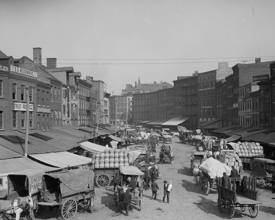 Dock Street, Philadelphia, Pennsylvania, 1908, Early 1900s Photograph ...