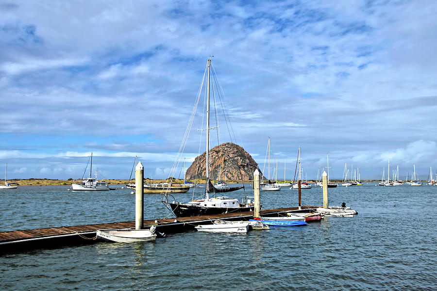 Docked at the Rock Morro Bay  Photograph by Floyd Snyder