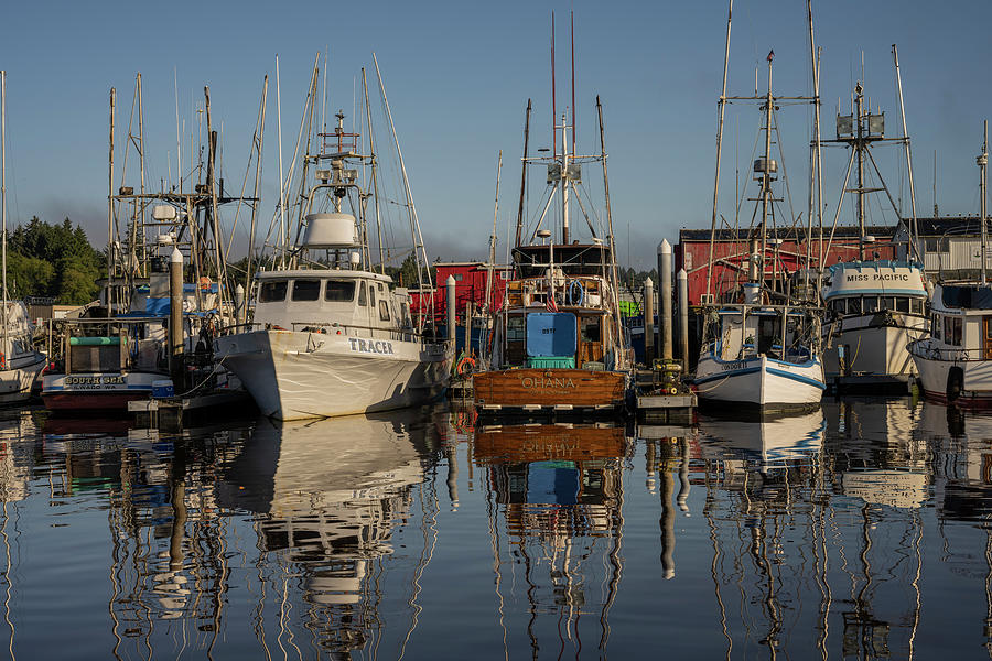 Docked Commercial Fishing Boats Photograph by Robert Potts