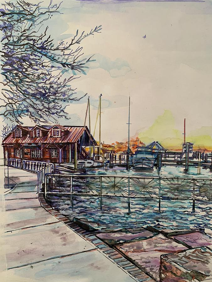 Docked Painting by Try Cheatham
