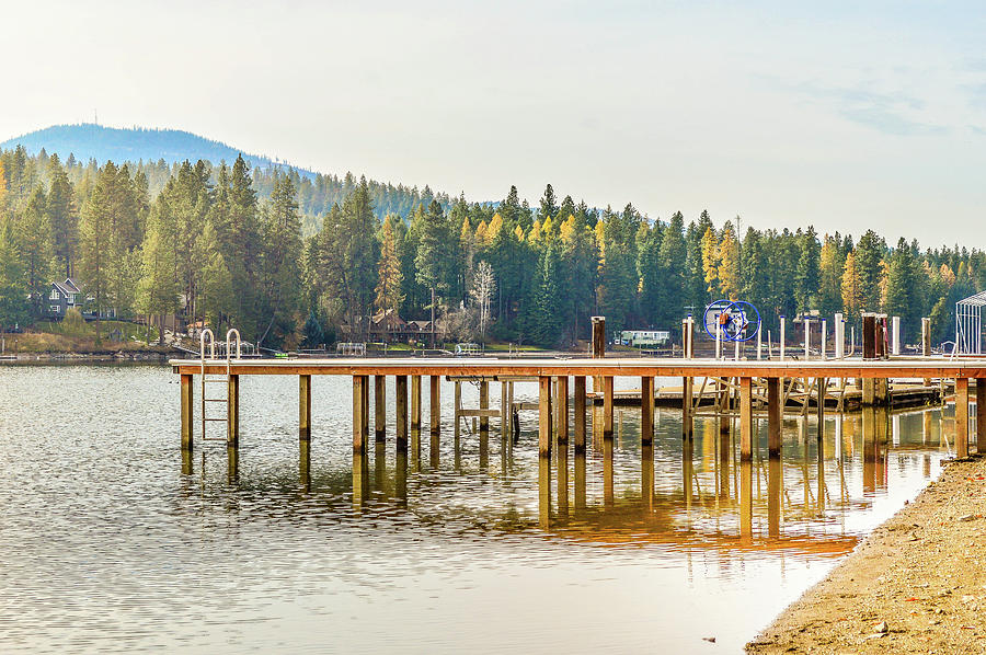 Docks Photograph - Docks Along the Spokane by Cindy Nunn Docks Photograph - Docks Along the Spokane by Cindy Nunn