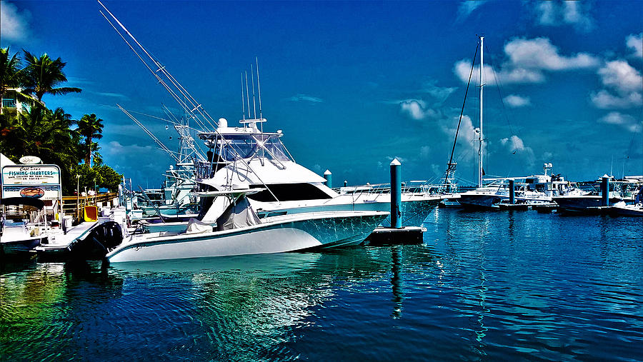 Docks of Key West 2 Digital Art by Aldane Wynter