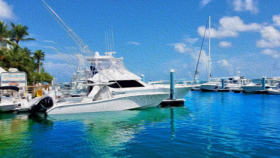 Docks of Key West 3 Digital Art by Aldane Wynter