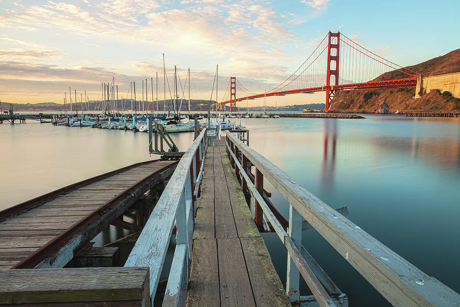 Docks To Golden Gate Photograph by Jonathan Nguyen