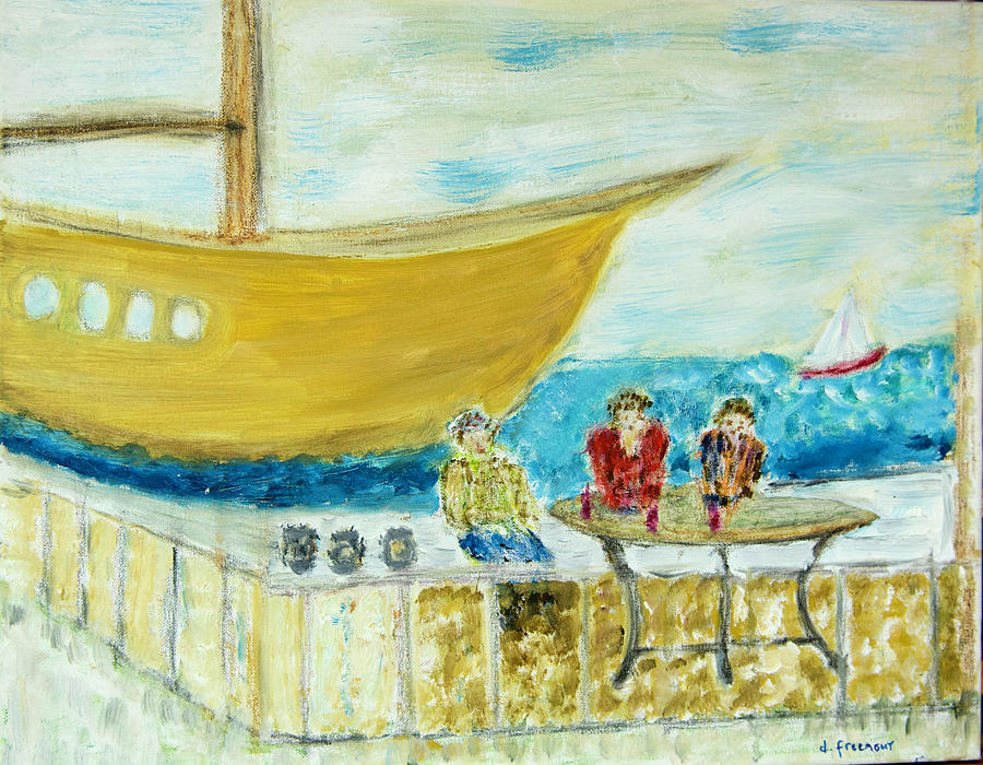 Dockside Painting by David McCready