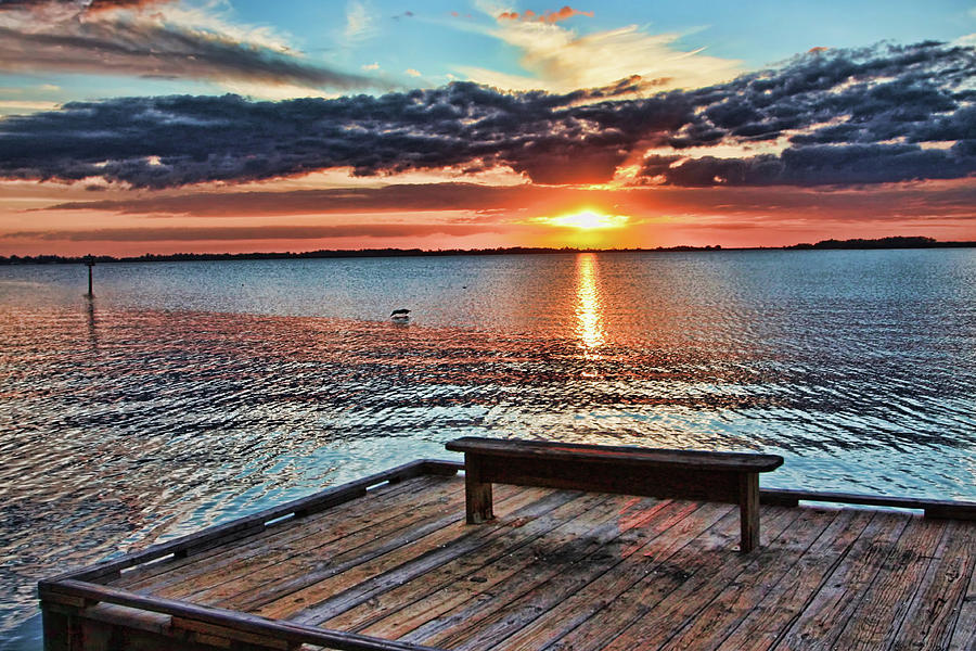 Dockside Sunset by H H Photography of Florida Photograph by HH Photography of Florida