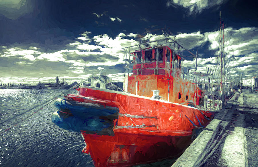 Dockside Digital Art by Wayne Sherriff