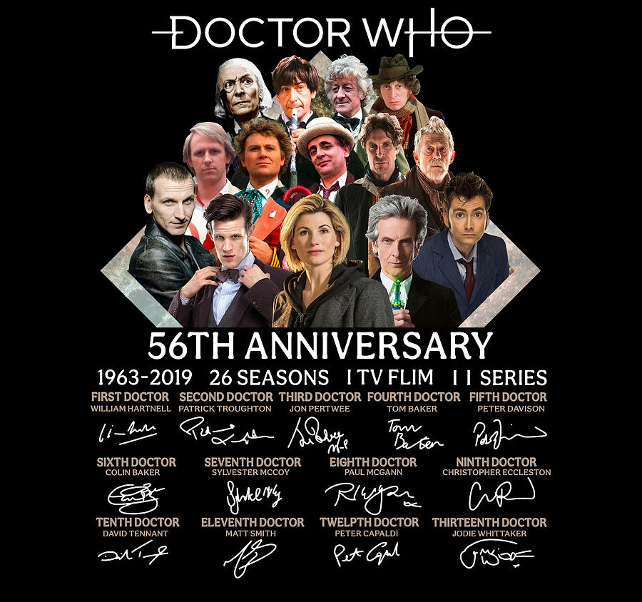 Doctor Who 56th Anniversary 1963 2019 26 Seasons Cast Signatures ...